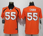 Women Nike Broncos 55 Bradley Chubb Orange Vapor Untouchable Limited Jersey,baseball caps,new era cap wholesale,wholesale hats